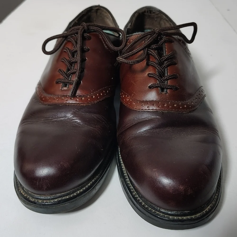 Nunn Bush Dark Brown Leather Oxfords 9.5